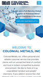 Mobile Screenshot of colonialmetals.com